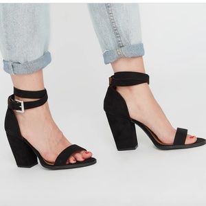 Suede Block Heels New with Tags!